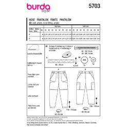 Bukser Burda 5703 str. 46-60