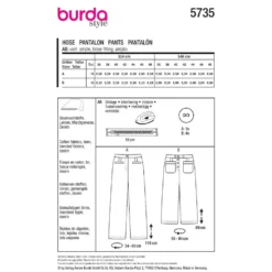Bukser Burda 5735 str. 36-48