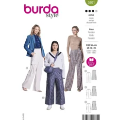 Bukser Burda 5801 str. 36-46