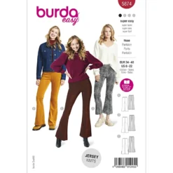 Bukser Burda 5874 str. 34-48