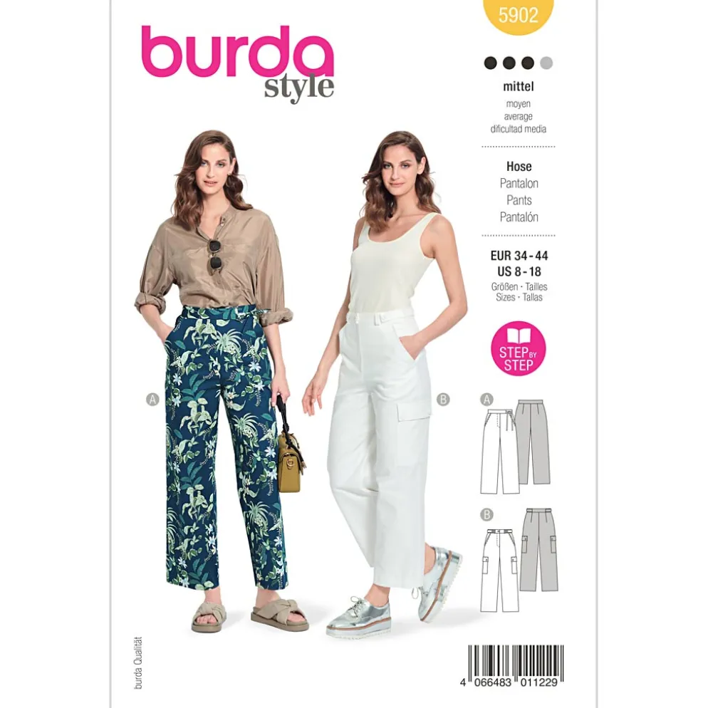 Bukser Burda 5902 str. 34-44