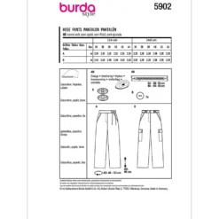 Bukser Burda 5902 str. 34-44