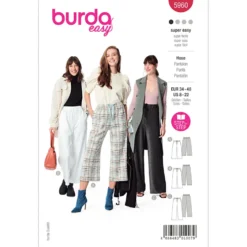 Bukser Burda 5960 str. 34-48