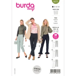 Bukser Burda 6072 str. 34-44