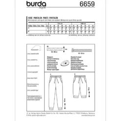 Bukser Burda 6659 str. 34-44
