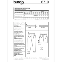 Bukser Burda 6719 str. 46-56