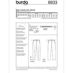 Bukser Burda 6933 str. 44-54
