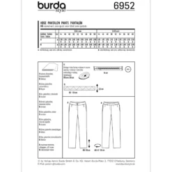 Bukser Burda 6952 str. 44-60