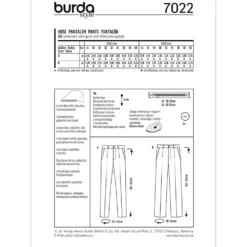 Bukser Burda 7022 str. 44-60