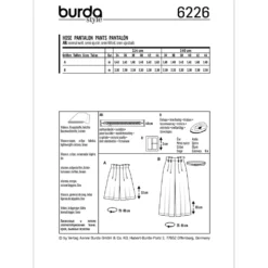 Bukser Burda 6226 str. 34-44