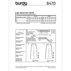 Bukser Burda 6470 str. 34-46