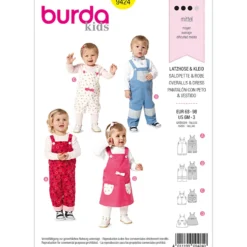 Bukser/kjole Burda kids 9424 str. 68-98
