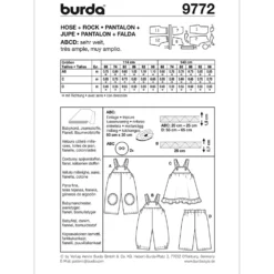 Bukser/Kjole Burda Kids 9772 str. 68-98