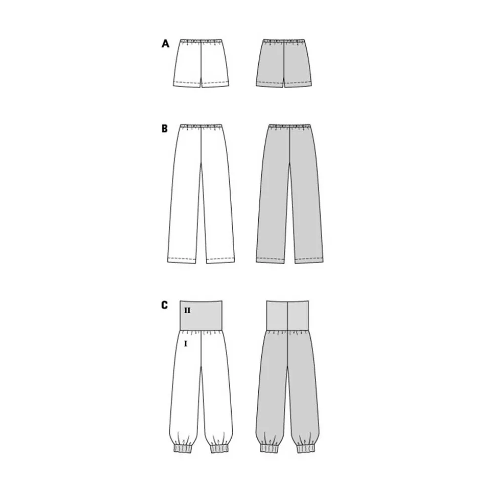 Bukser og Shorts Burda str. 34-44