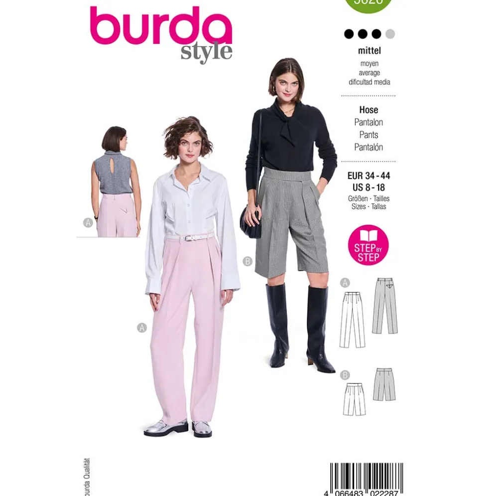 Bukser og Shorts Burda str. 34-44