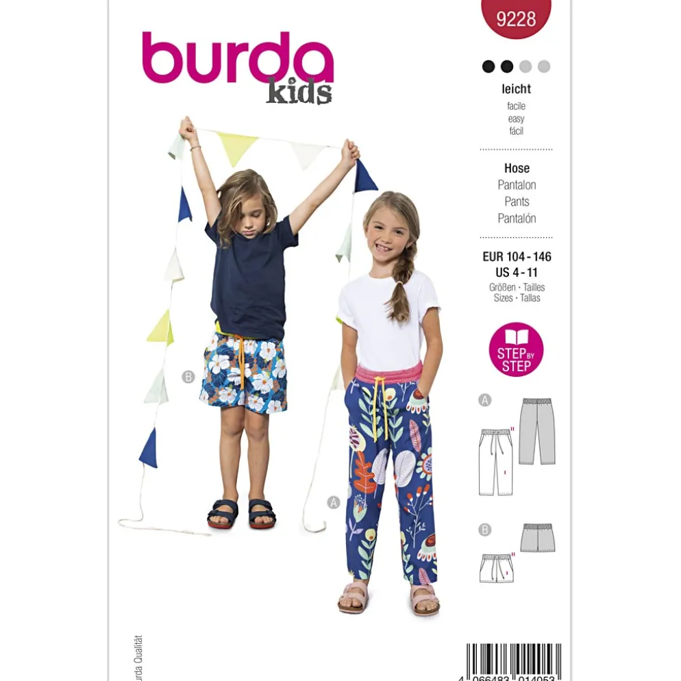 Bukser/Shorts Burda Kids 9228 str. 104-146