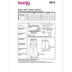 Bukser/Shorts Burda 5814 str. 46-56