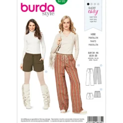 Bukser/shorts Burda 6735 str. 34-46