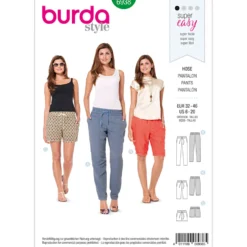 Bukser/shorts Burda 6938 str. 32-46