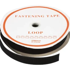 Burrebånd 30mm 25meter loop Sort