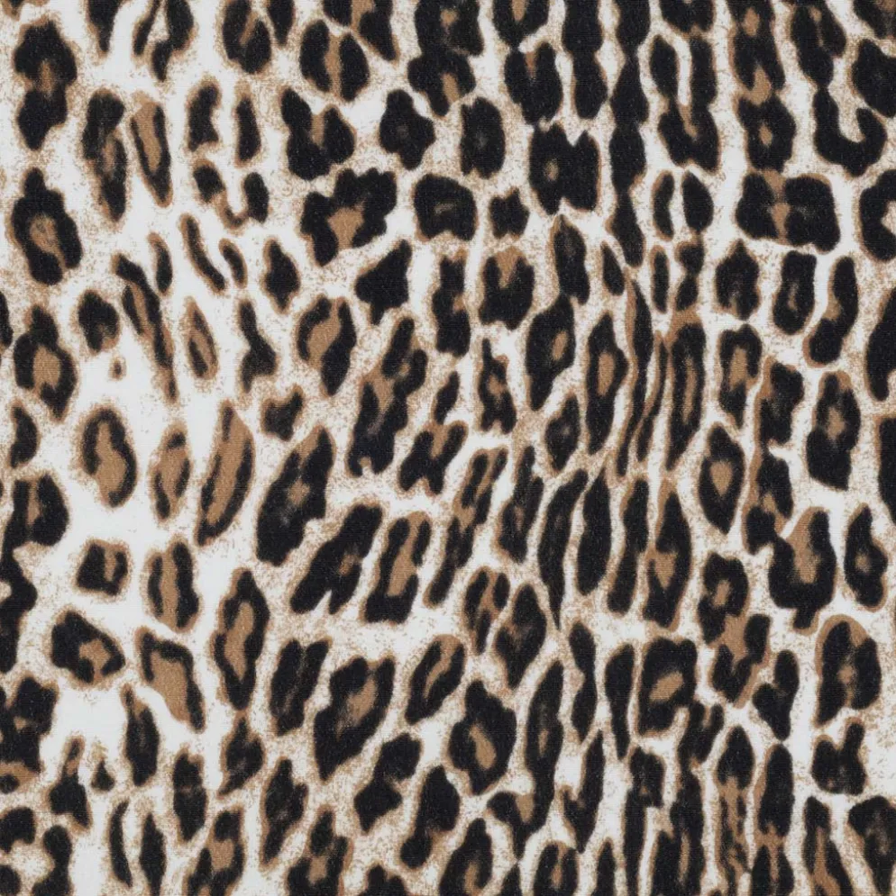 Crepe m/ leopard print Trend white