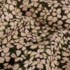 Crêpe Viskose med Blomster Sort