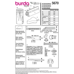 Cykel sæt Burda 5670 str. One size
