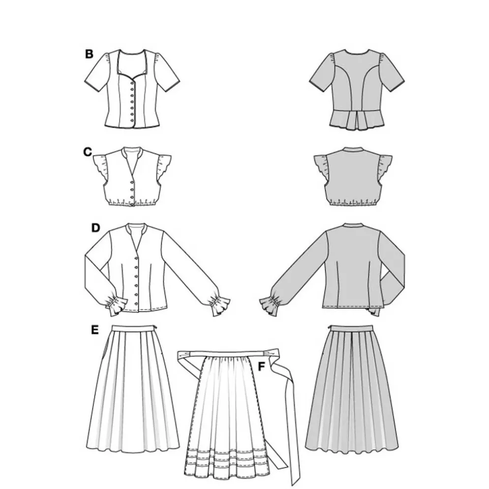 Dirndl Burda Str. 36-46