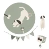 DIY Baby aktivitetstæppe Støvet lys grøn