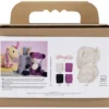DIY Kit Amigurumi, Ræv, sort, blomme