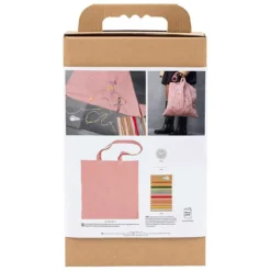 DIY Kit Broderi, Mulepose, soft rosa