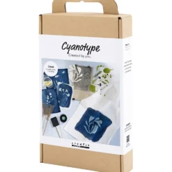 DIY Kit Cyanotypi Tekstil, blå