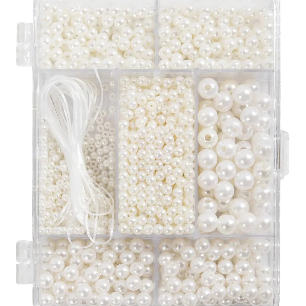 DIY Mix Smykker, Halskæde og armbånd Hvid perlemor
