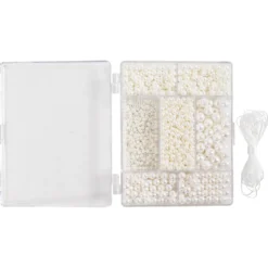 DIY Mix Smykker, Halskæde og armbånd Hvid perlemor