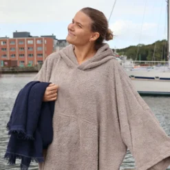 Dobbeltsidet frotté Lys khaki