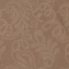 Dobbeltvævet Jacquard m/ blomster Gyldenbrun