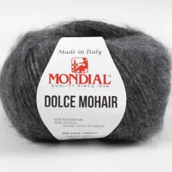 Dolce Mohair 50gr. Grå meleret