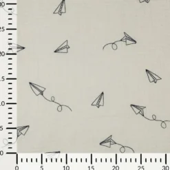 Double gauze m/broderede papirflyer Fløde