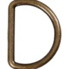 D-ring 20 mm, Antik guld