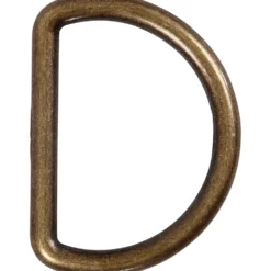 D-ring 20 mm, Antik guld