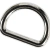 D-ring 10 mm, Sølv