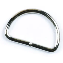 D-ring 20 mm, Sølv