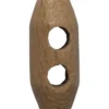 Duffelcoat knap 20mm Træ