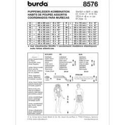 Dukketøj Burda 8576