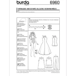 Dukketøj Burda 6960