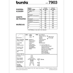 Dukketøj Burda 7903