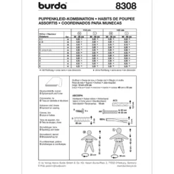 Dukketøj Burda 8308