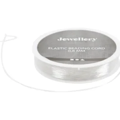 Elastiksnor, rund, tykkelse 0,8 mm, 10 m