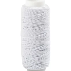 Elastik tråd 1mm, 30m Hvid