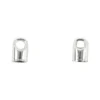 Enderør, forsølvet, L: 7 mm, diam. 4,5 mm, 8 stk./ 1 pk.